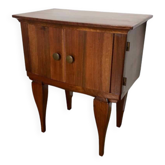 Vintage bedside table with spindle legs