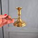 Vintage brass little cellar rat, candle holder with a lovely handle.