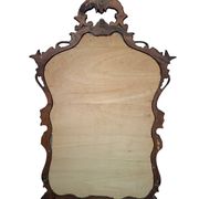 Specchio Antico Originale 1870 In Noce Massello Intagliato Stile Rococò