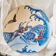 Chinese polychrome porcelain plate, 20th century