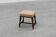 Baroque 19th century oak stool in Louis XV style, France