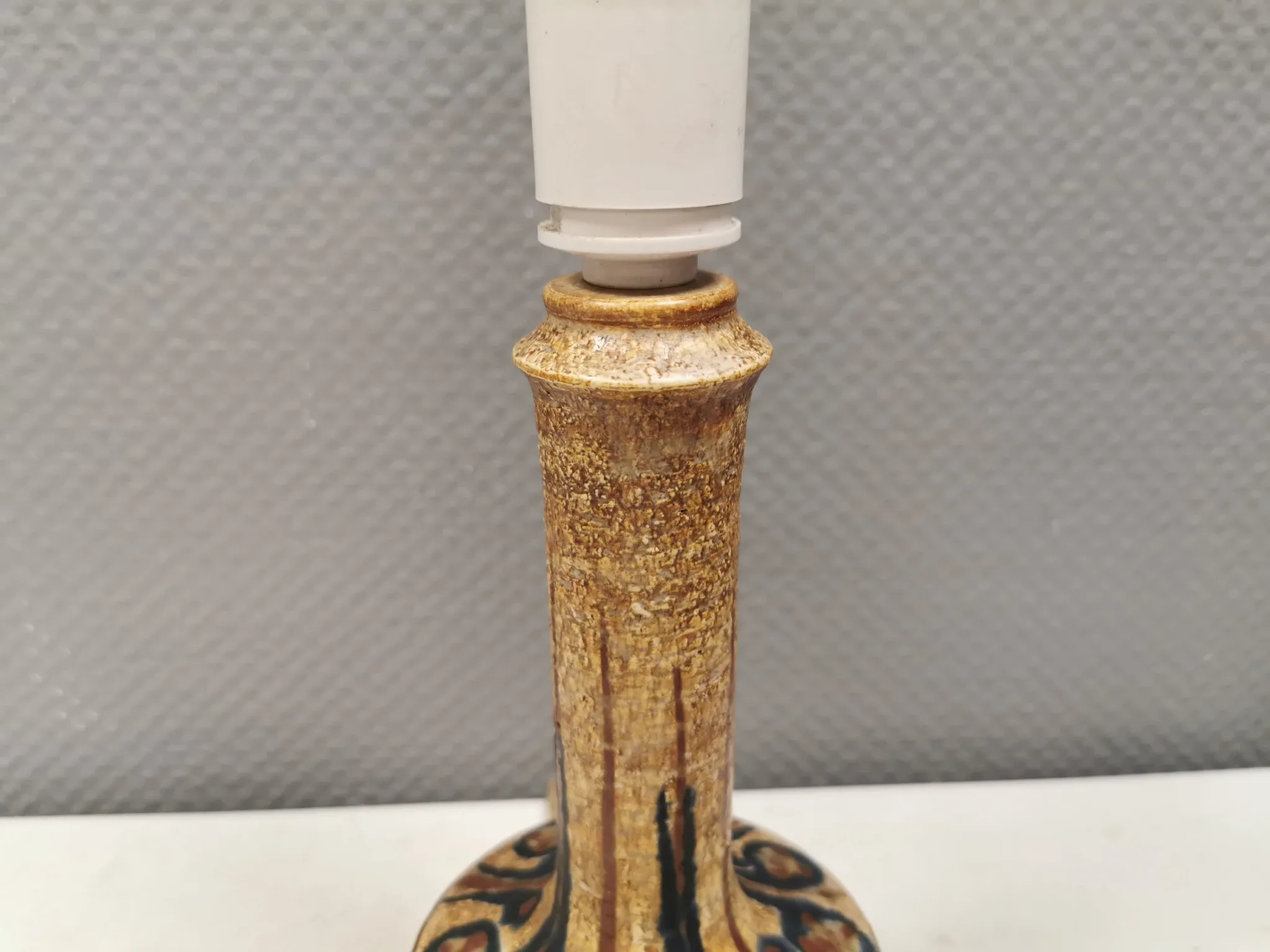 Ceramic table lamp from the 1970s–80s, by Jette Hellerøe for Axella Denmark