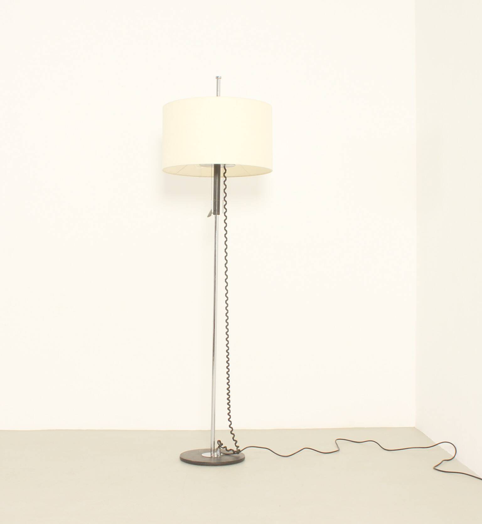 Floor lamp with adjustable shade, Spain, 1960s