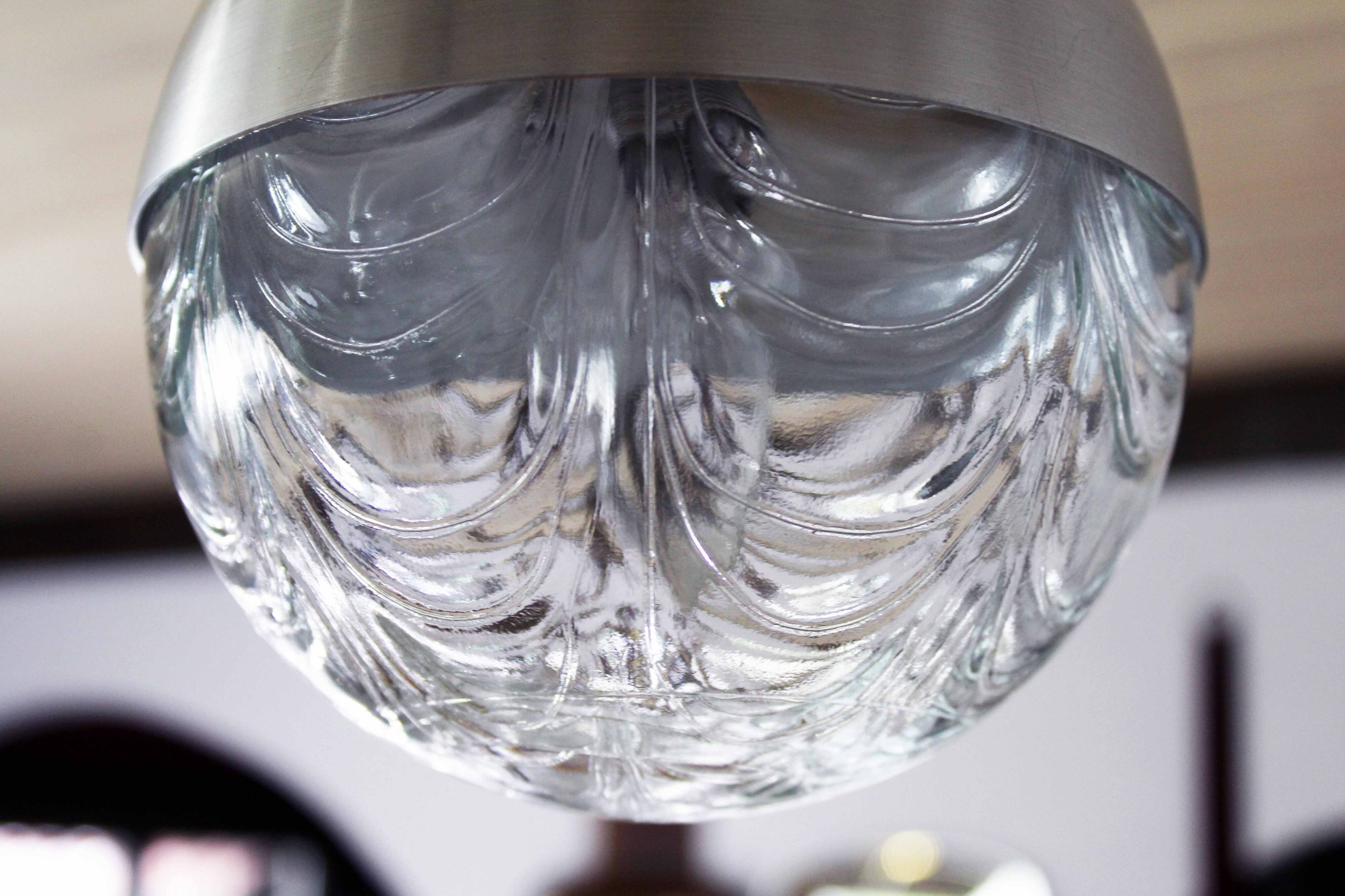 Scandinavian teak chandelier from the 60s