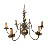 Dutch brass chandelier