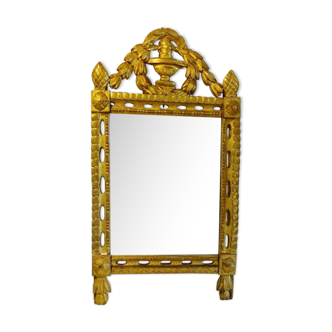 Mirror period gilded wood Louis XVI 57x105cm