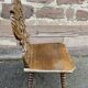 Alsatian chair renaissance mythology vintage of grotesque period 1950