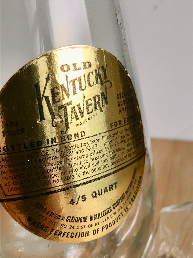 Carafe à bourbon whisky 1955