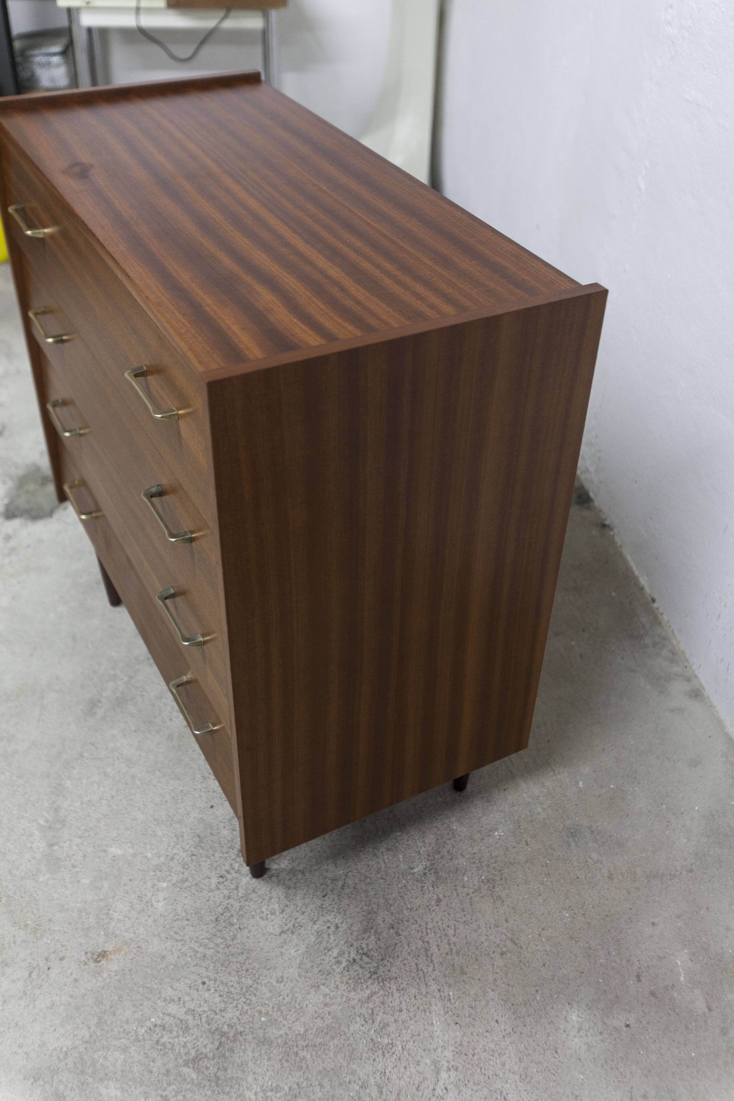 Commode scandinave 4 tiroirs 1960