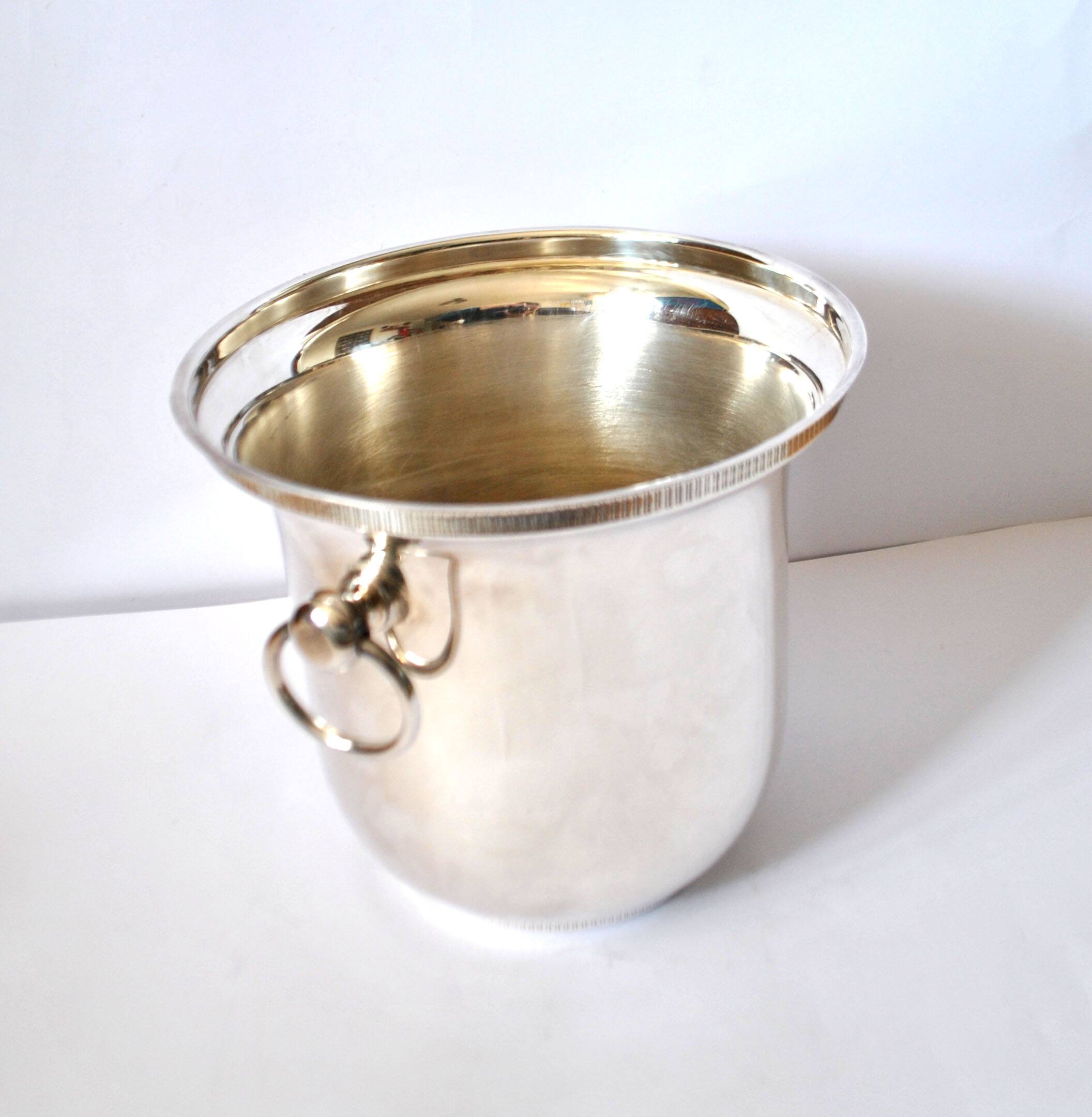 Vintage silver-plated champagne bucket Ice cooler Bar