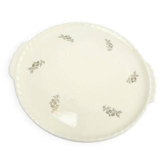 Round plate from the pottery of Salins, France.