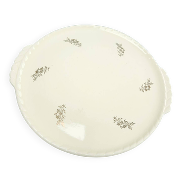 Round plate from the pottery of Salins, France.