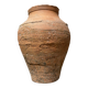 Ancient terracotta pottery jar