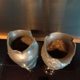 Art nouveau vases signed Ermenault