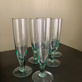 Flûtes à champagne en verre