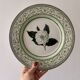 Lot de 8 assiettes plates Camélia - en porcelaine Anglaise