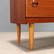 Vintage teak veneered chest of drawers, Northern Europe, 1960s.