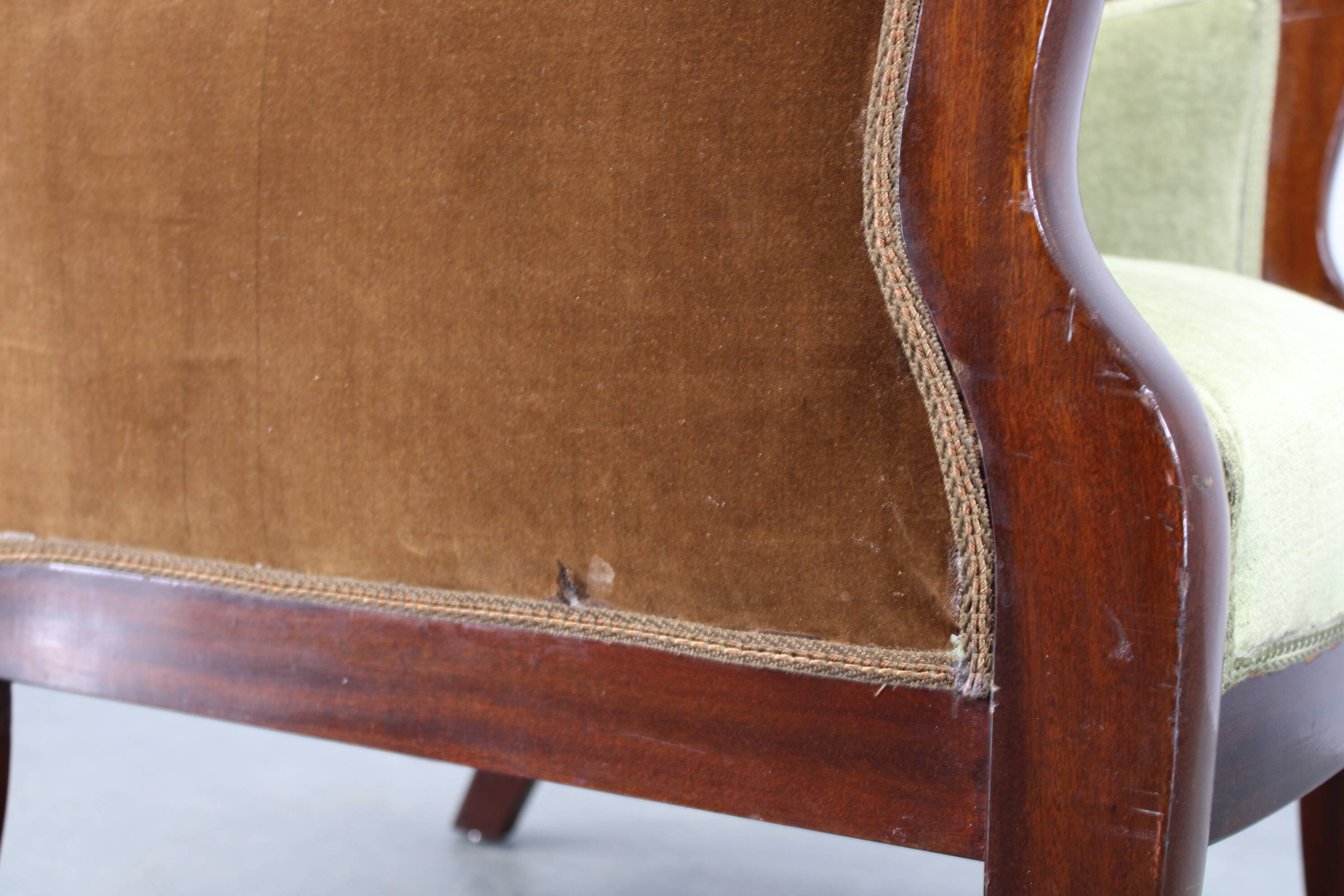 Danish mid-century wingback armchair by Frits Henningsen, 1950s