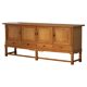Brutalist Mid-Century Danish Buffet in Oak, Henning Kjærnulf, 1960s