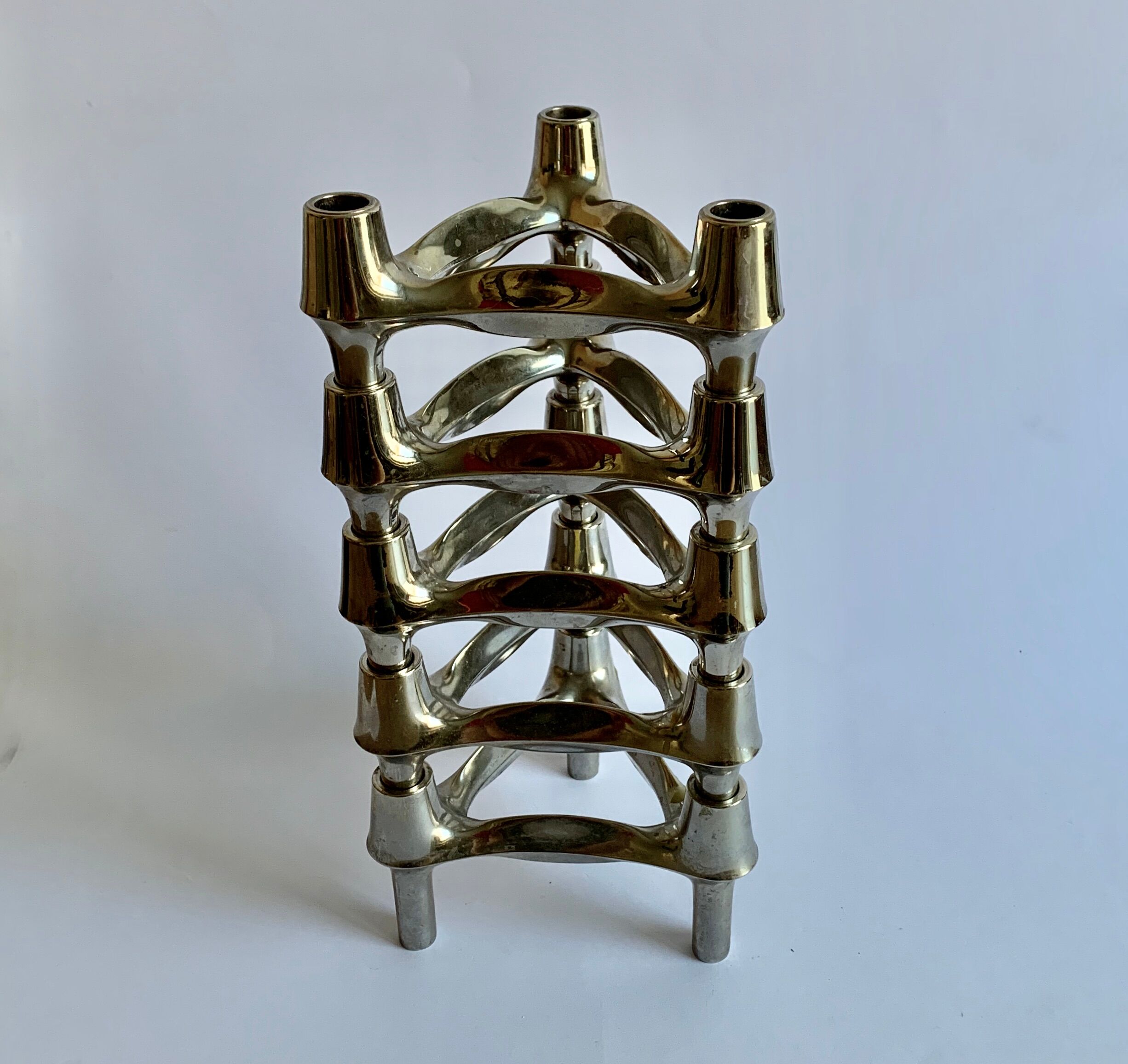 Candleholders by Fritz Nagel for BMF, 1960s, set of 5