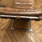 LC4 chaise longue style – patinated camel leather