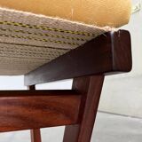 Mid-century Danish rocking chair set with footrest by Poul Volther for Frem Røjle, 1960s.