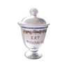 Old pharmacy jar ext ruscus ac with its lid