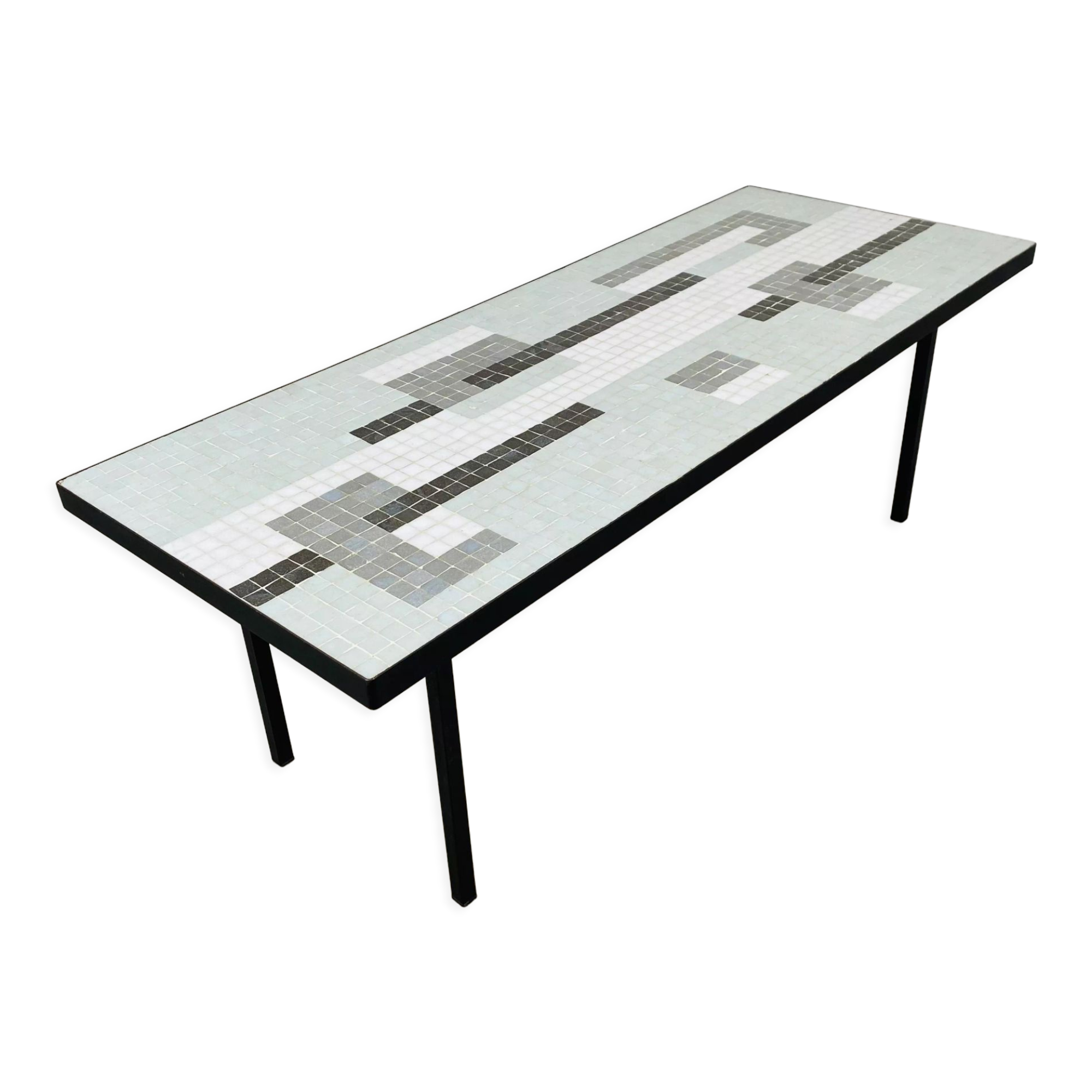 Coffee table 50s mosaic vintage ceramic