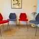 Pair of Kartell Mauï Soft grey chairs, designed by Vico Magistretti
