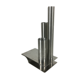 Stainless steel soliflore vase by Rémy Letang 1970