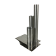 Stainless steel soliflore vase by Rémy Letang 1970
