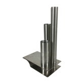 Vase soliflore en inox par Rémy Letang 1970