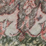 6x8 Vintage Green & Red Oriental Persian Rug, 172x252Cm