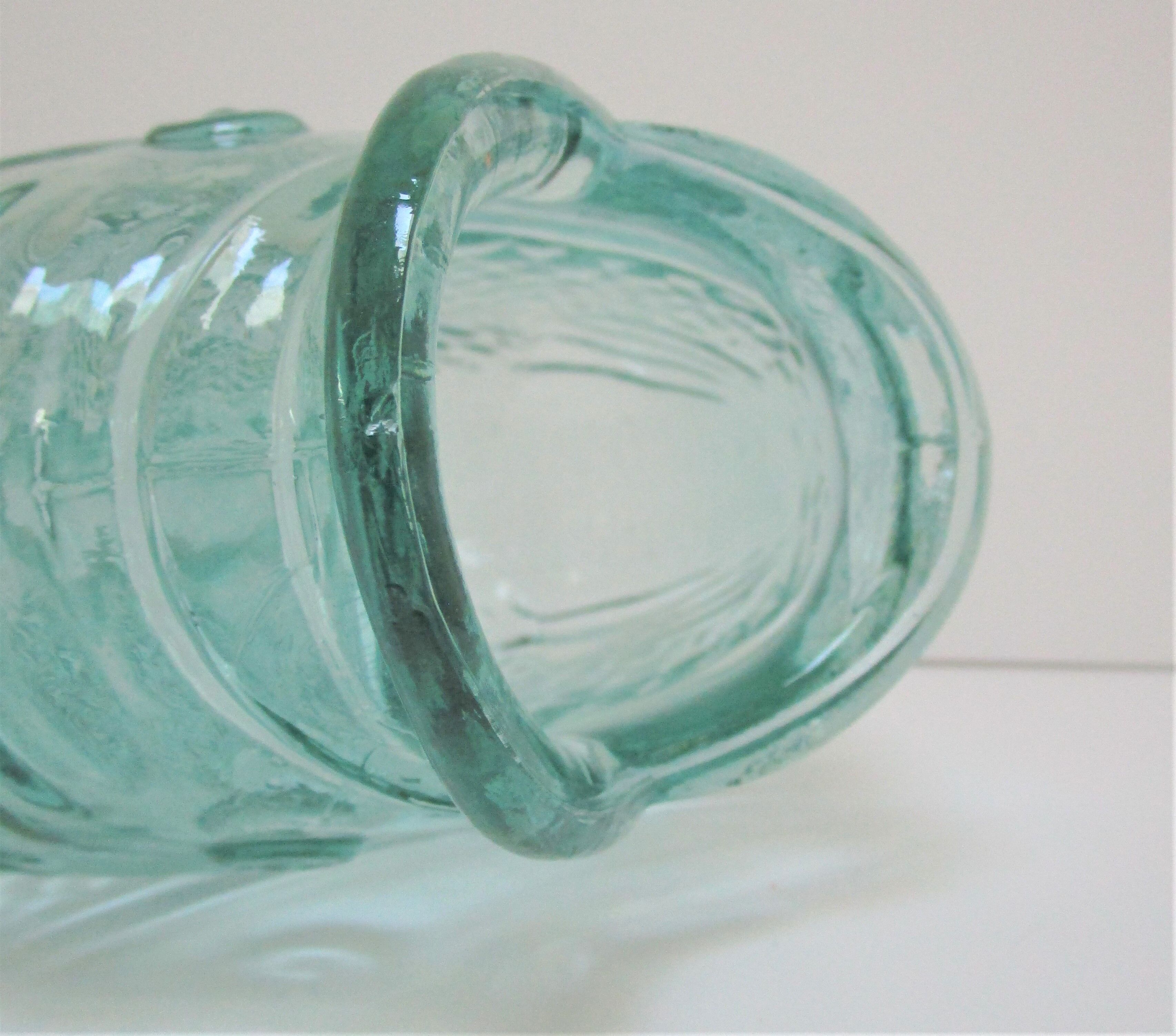 Zoomorphic vase fish glass 70s