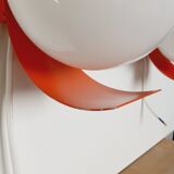 Paire d'appliques space age orange