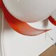 Paire d'appliques space age orange