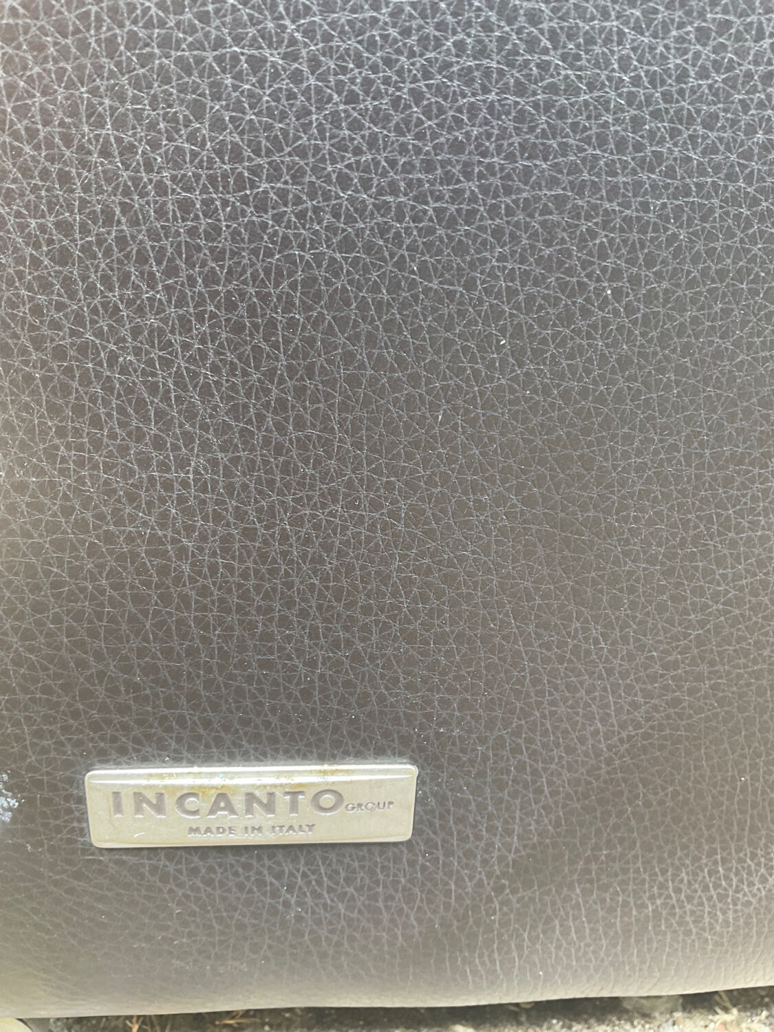 Incanto Italy modular corner sofa in brown leather