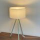 90s Green Metal Tripod Lamp