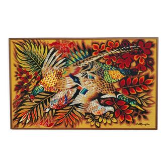 Animal décor tapestry 60s
