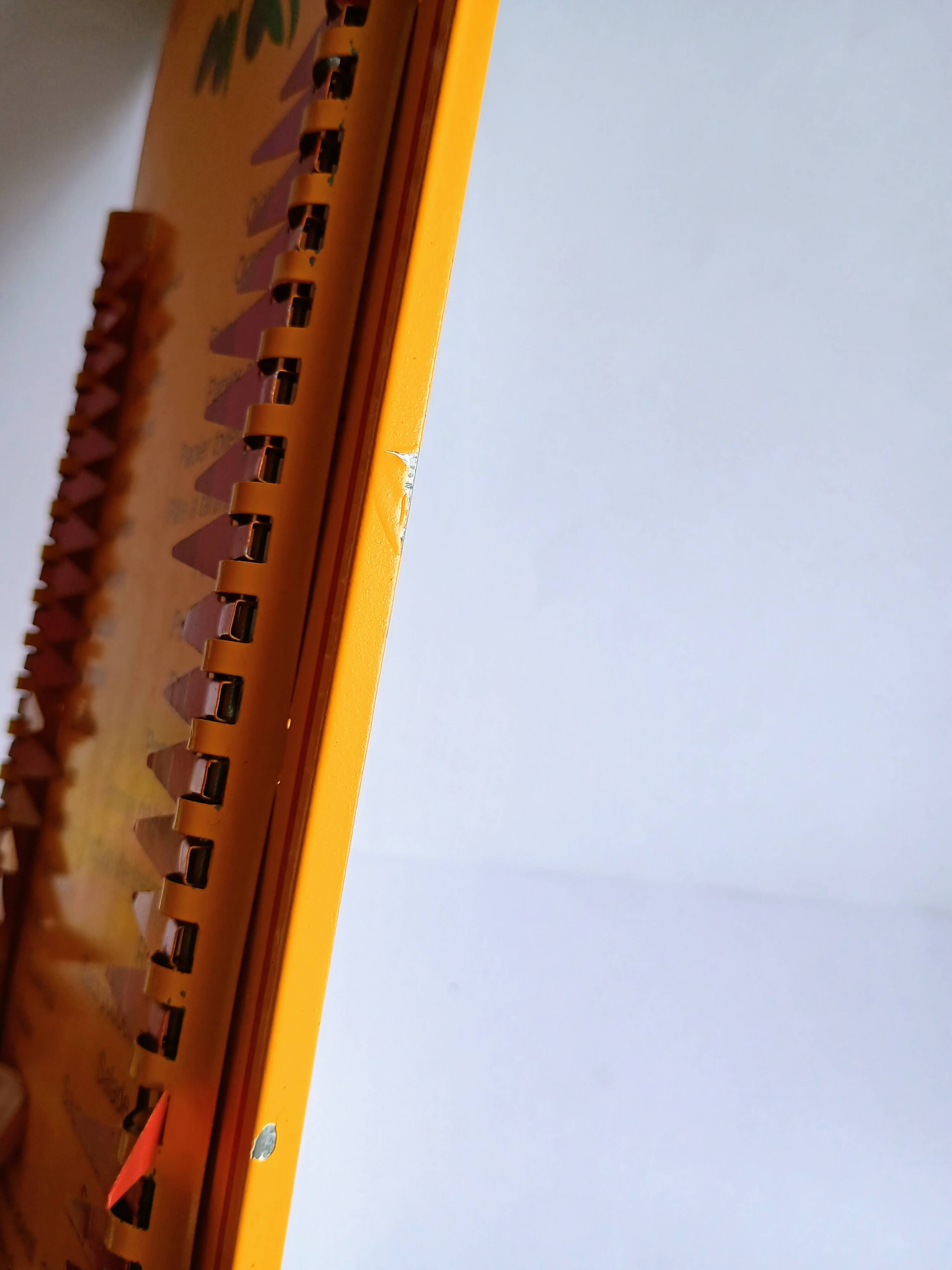 Vintage Provençal sheet metal commission list organizer