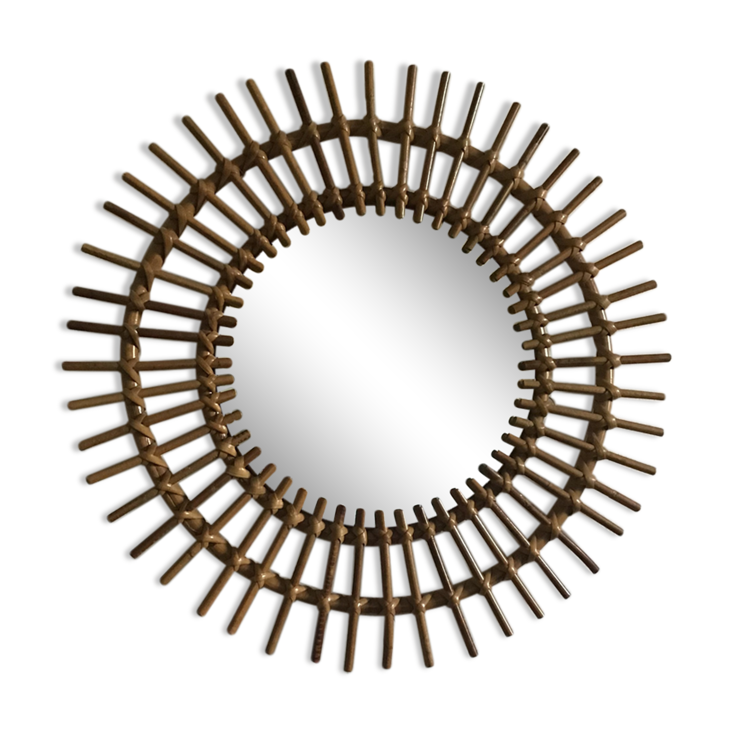 Mirror rattan sun 70s - 49cm
