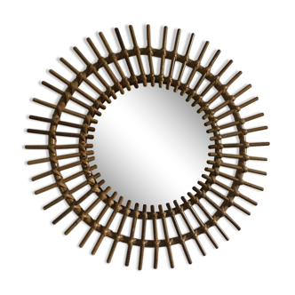 Mirror rattan sun 70s - 49cm