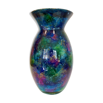 80's glass vase - Atelier Laque Line