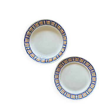 Set of two vintage dishes - Robinson de Badonvillier