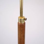Floor lamp - Teak - Pleated shade - Danish design - 1960s