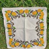 Serviettes de table citrons rétro