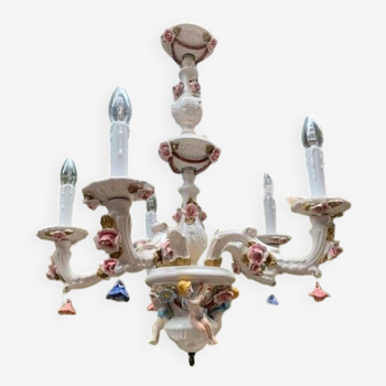 Capodimonte chandelier.