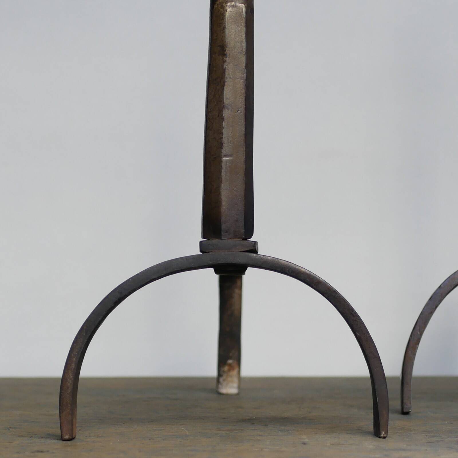 Monumental chenets for fireplace - Italian production - Minimalist design