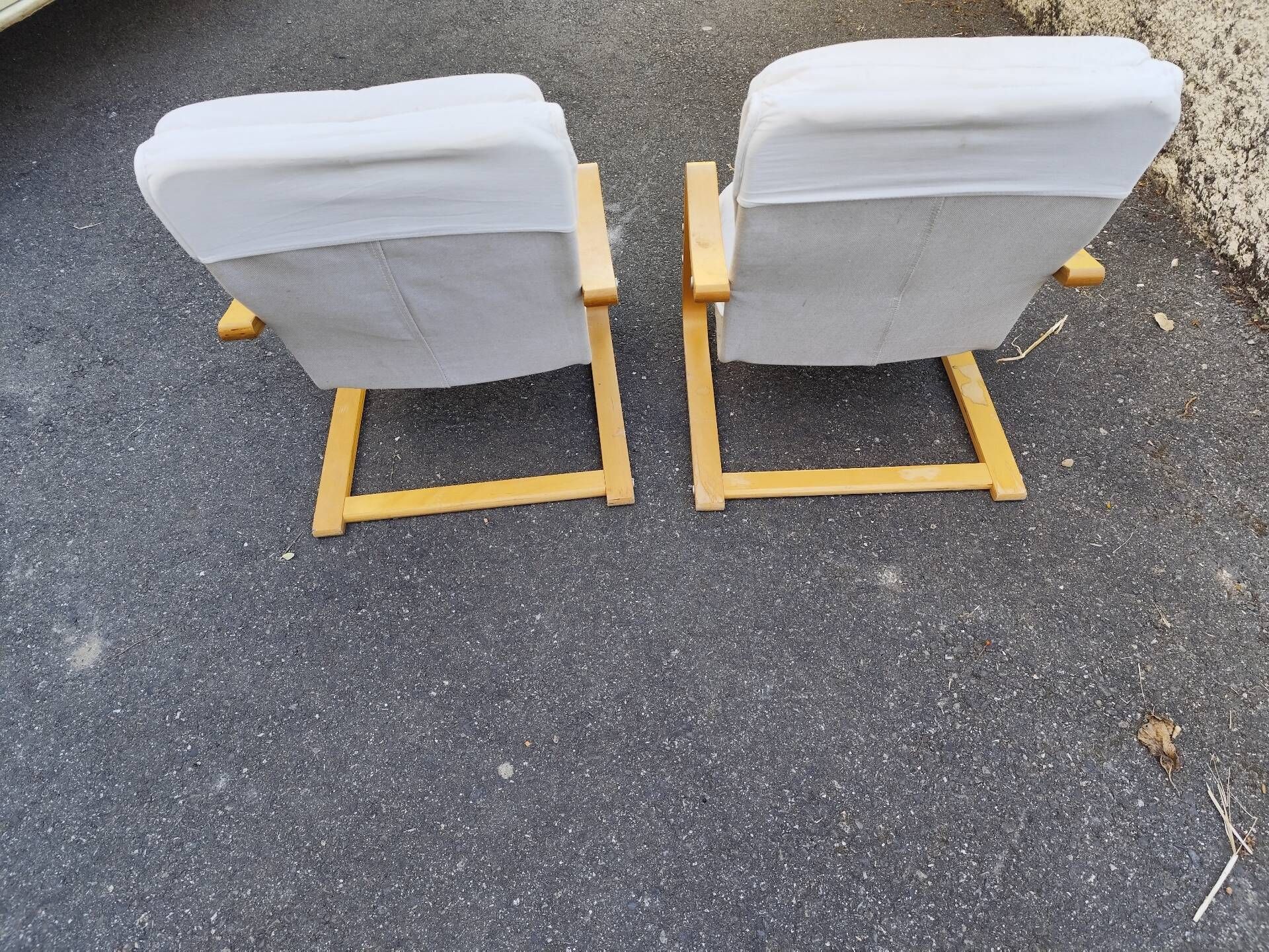 Paire de chaises fauteuils enfant