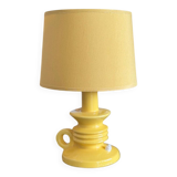 Yellow bedside lamp